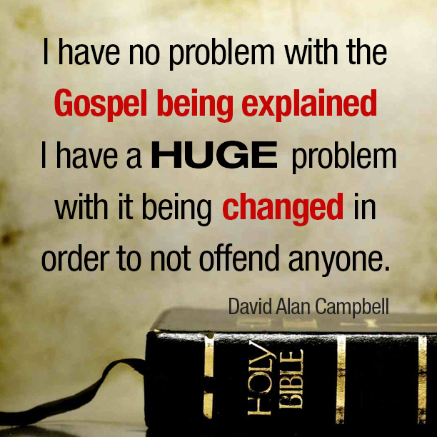 A watered down gospel Sermon Quotes